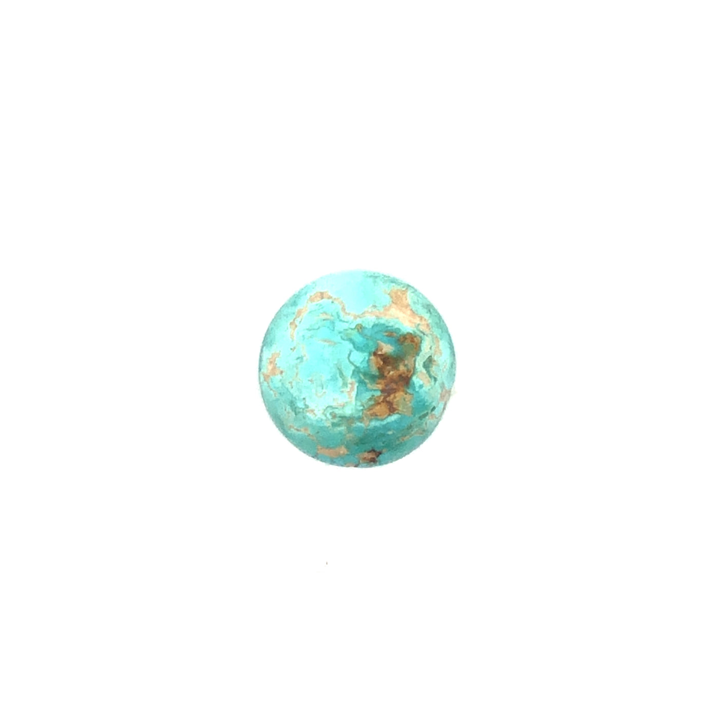 Loose Narooma Turquoise Round Shaped 9.69Ct Blue With Some Brown