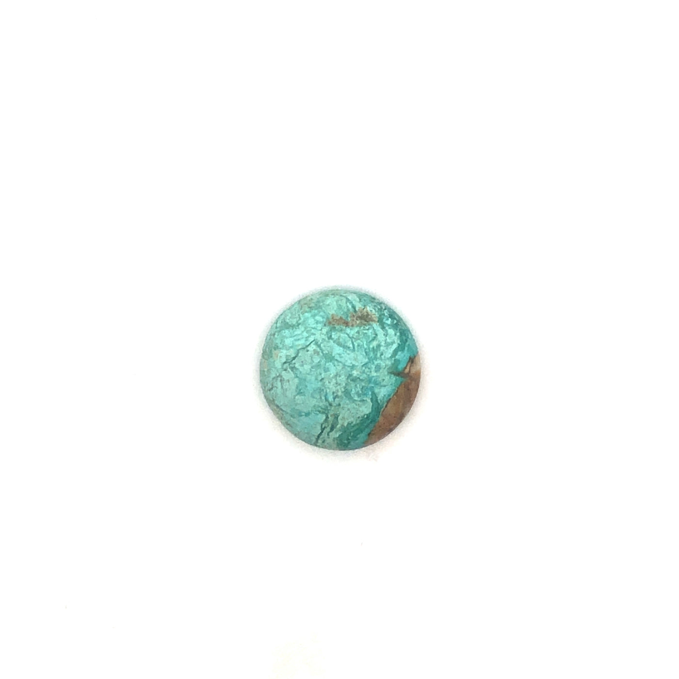 Loose Narooma Turquoise Round Shaped 12.24Ct Blue With Some Brown