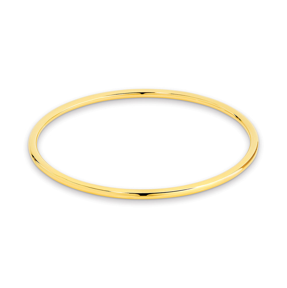 9Ct Yellow Gold Silver Filled Round Golf Bangle