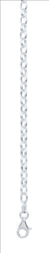 Sterling Silver 19Cm Oval Belcher Bracelet
