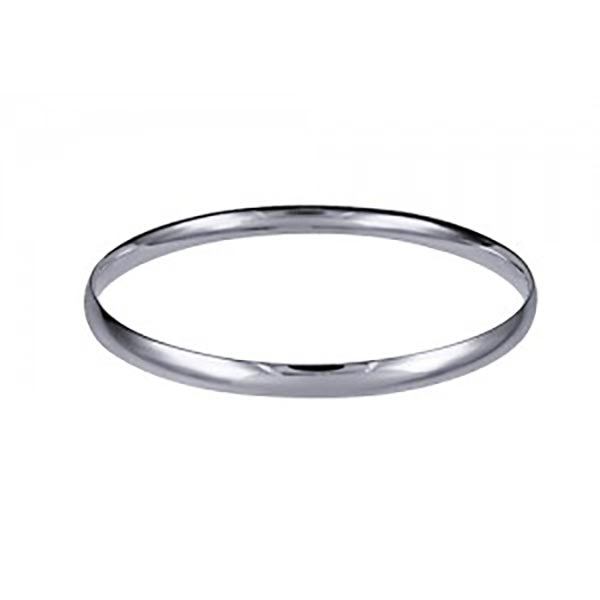 Sterling Silver 5.5Mm Solid Comfort Fit Bangle