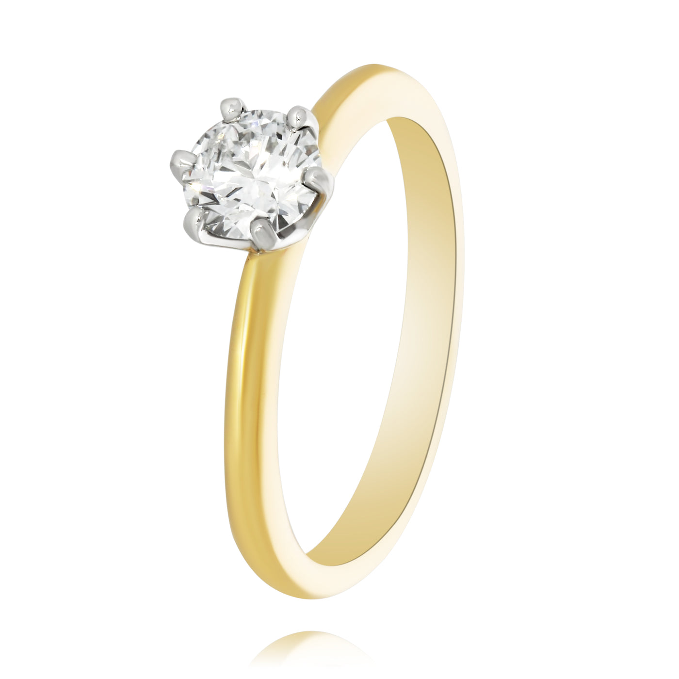 9Ct Yellow Gold Soliatire Engagement Ring