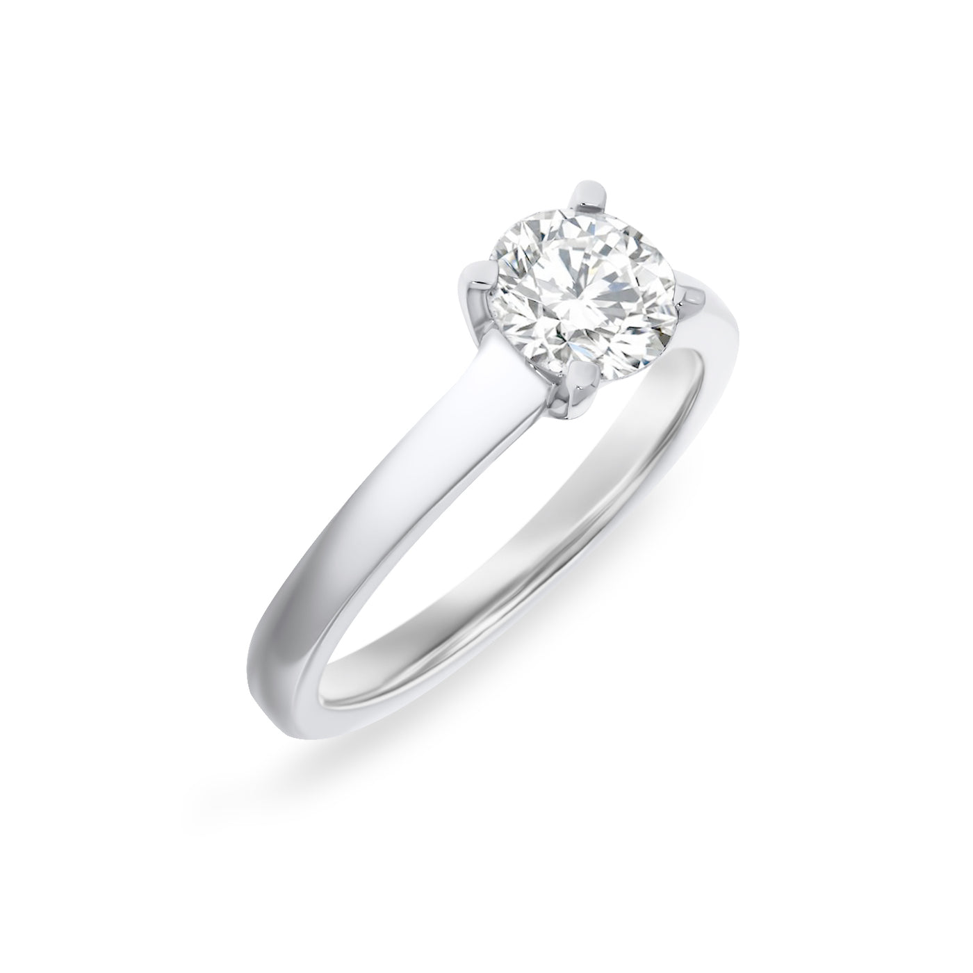 White Gold Solitaire Engagement Ring