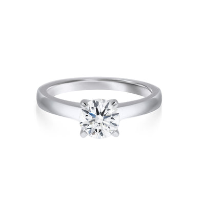 White Gold Solitaire Engagement Ring