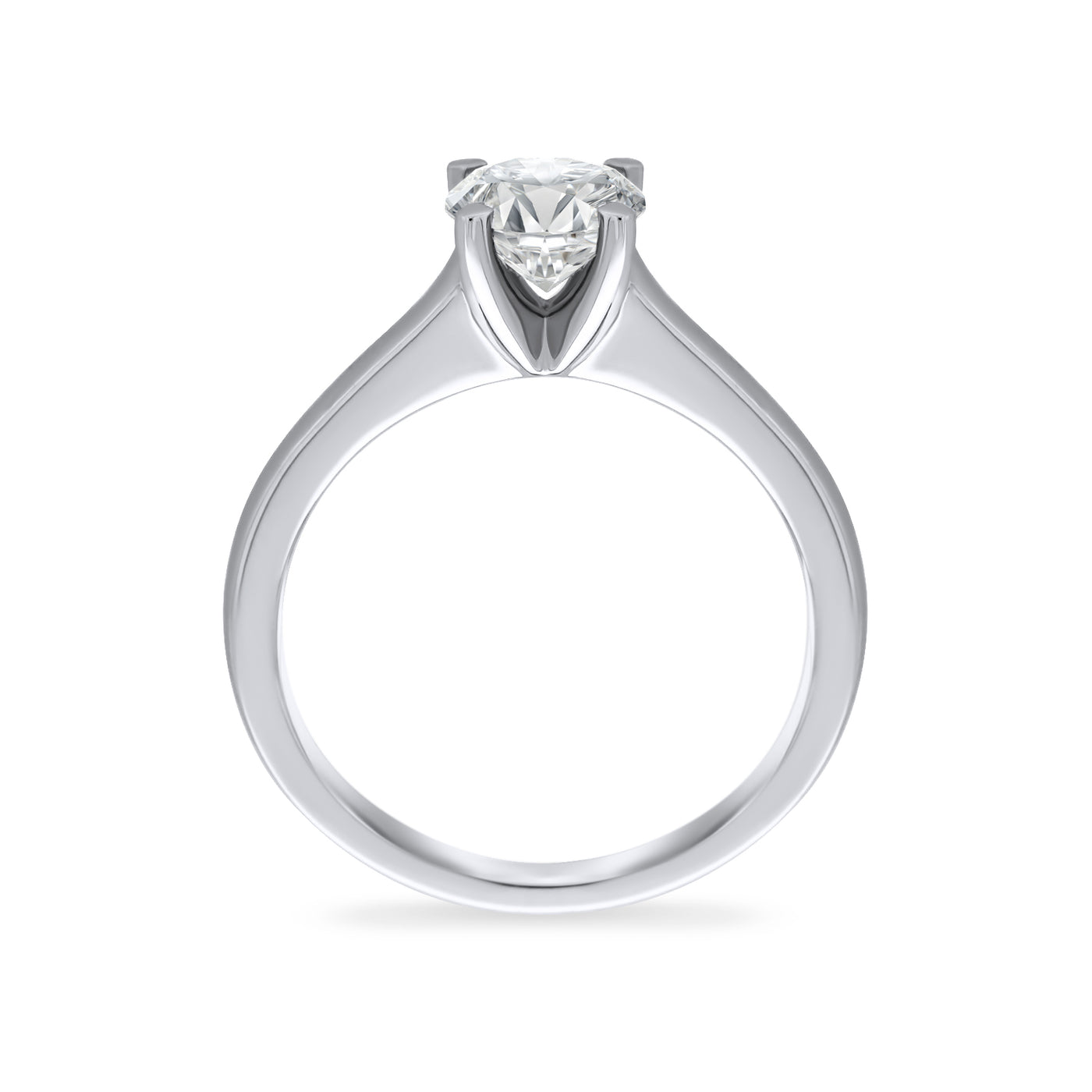 White Gold Solitaire Engagement Ring