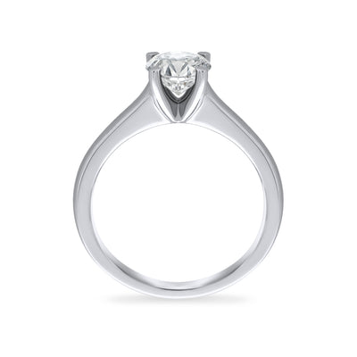 White Gold Solitaire Engagement Ring