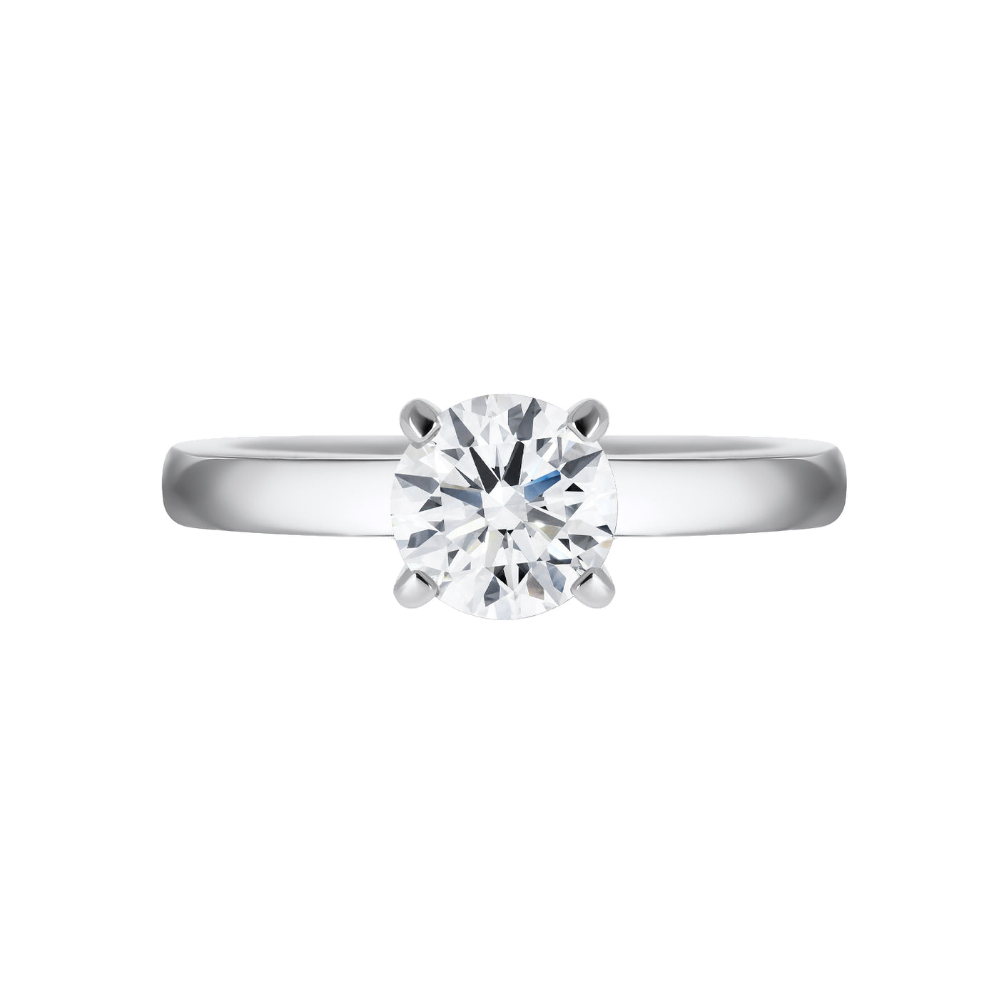 White Gold Solitaire Engagement Ring