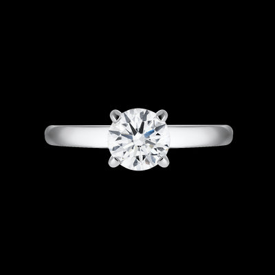 White Gold Solitaire Engagement Ring