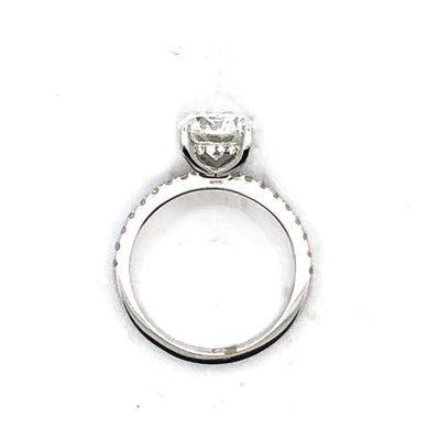 14Ct White Gold Lab Grown Diamond Engagement Ring Tdw=2.30Ct