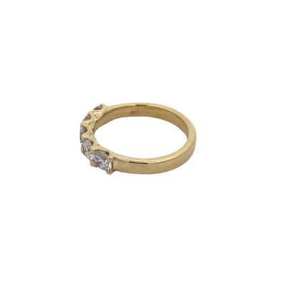 9Ct Yellow Gold 1.25Ct F Vs2 Round Lab Grown Diamond Ring