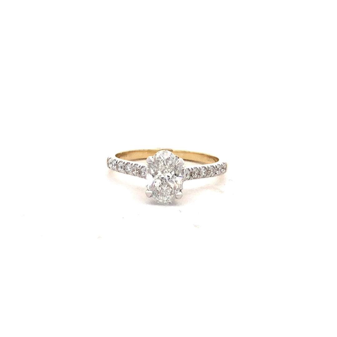 10Ct Yellow Gold Lab Grown Diamond Engagement Ring