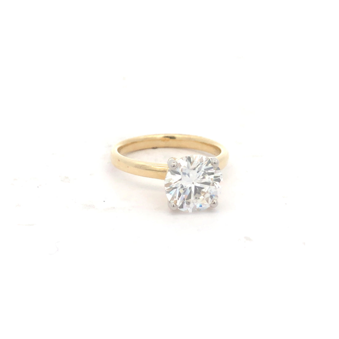 14Ct Yellow Gold Lab Grown Diamond 3.00Ct Ring