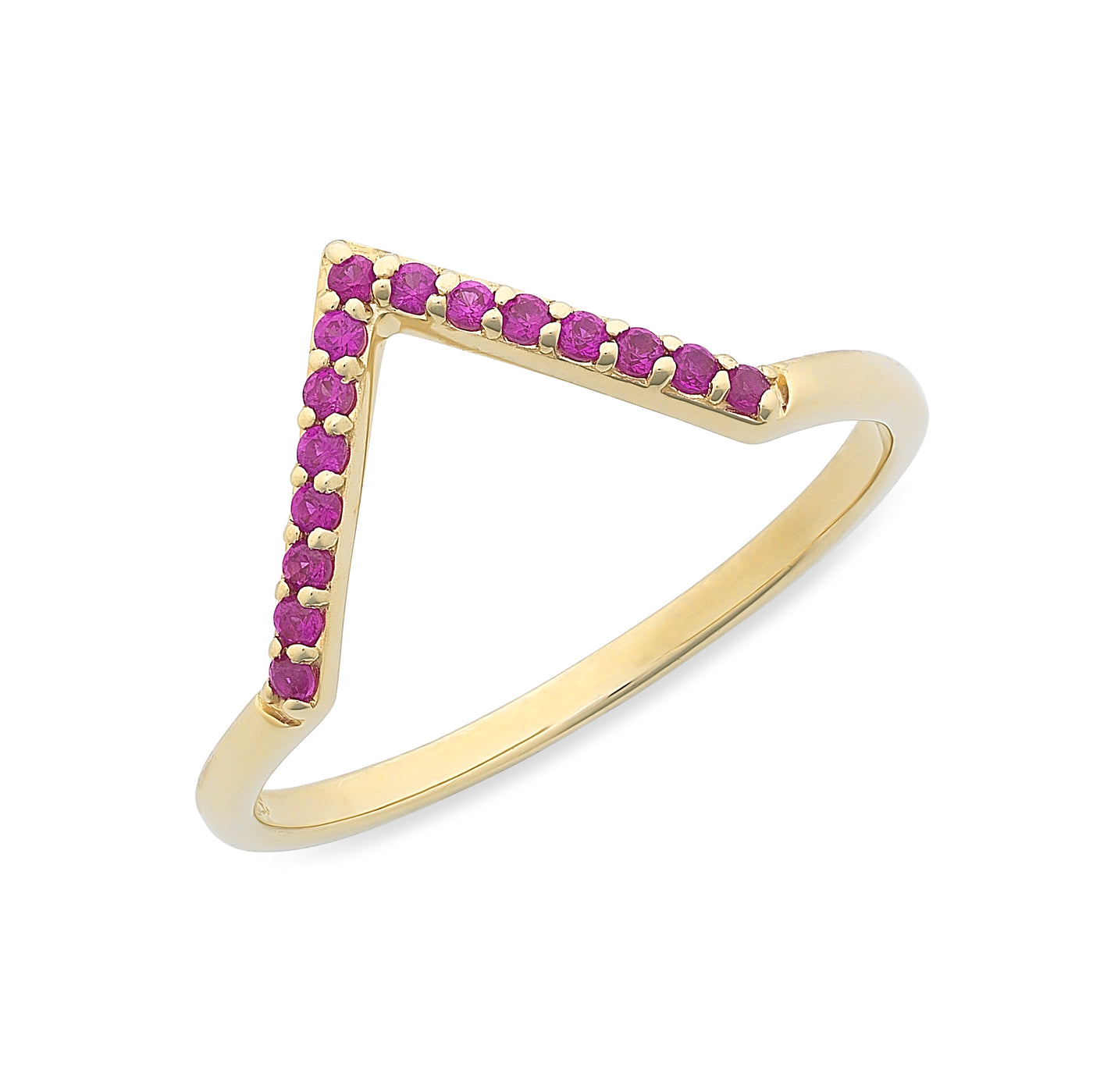 Yellow Gold Natural Ruby Ring