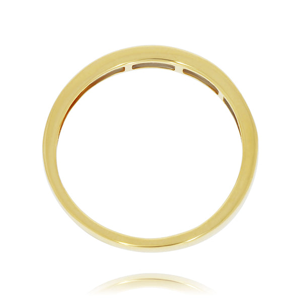 Yellow Gold Channel Set Diamond Band