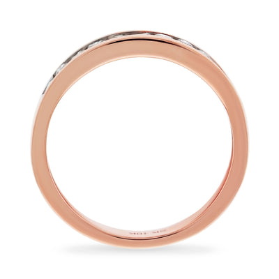 Rose Gold Channel Set Diamond Band