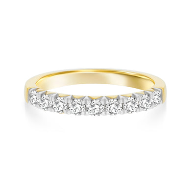 Yellow Gold Diamond Anniversary Ring