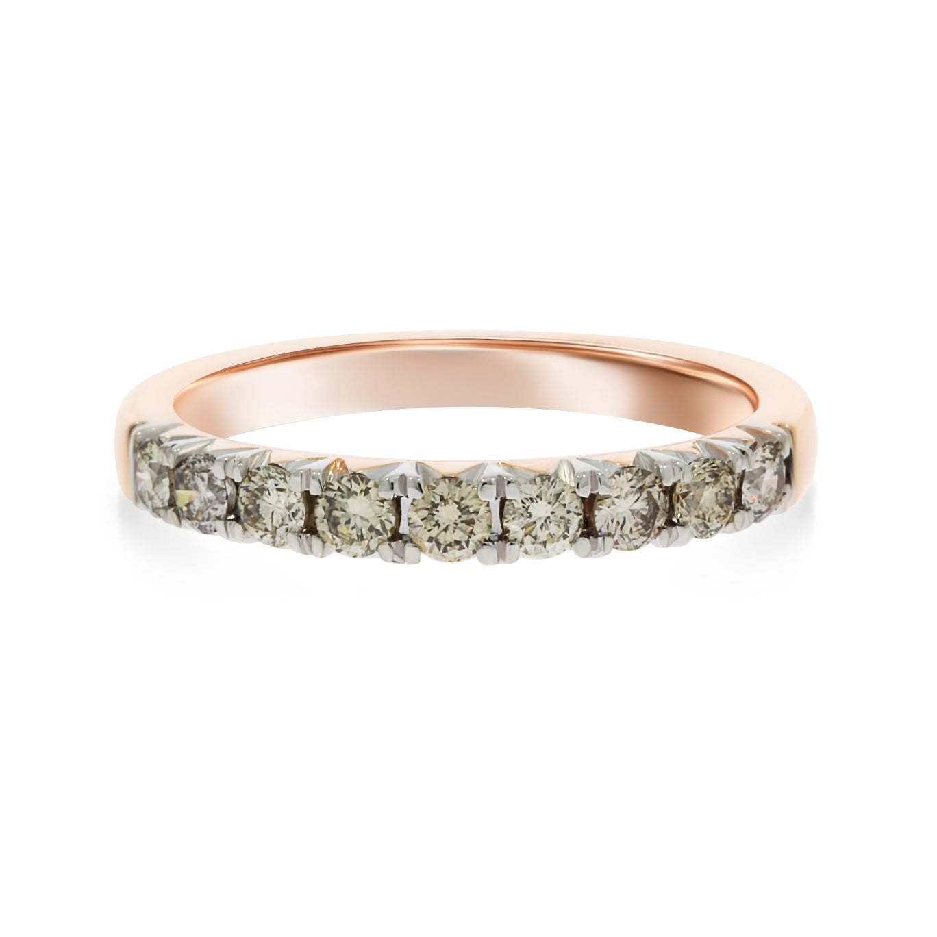 Rose Gold Diamond Anniversary Ring