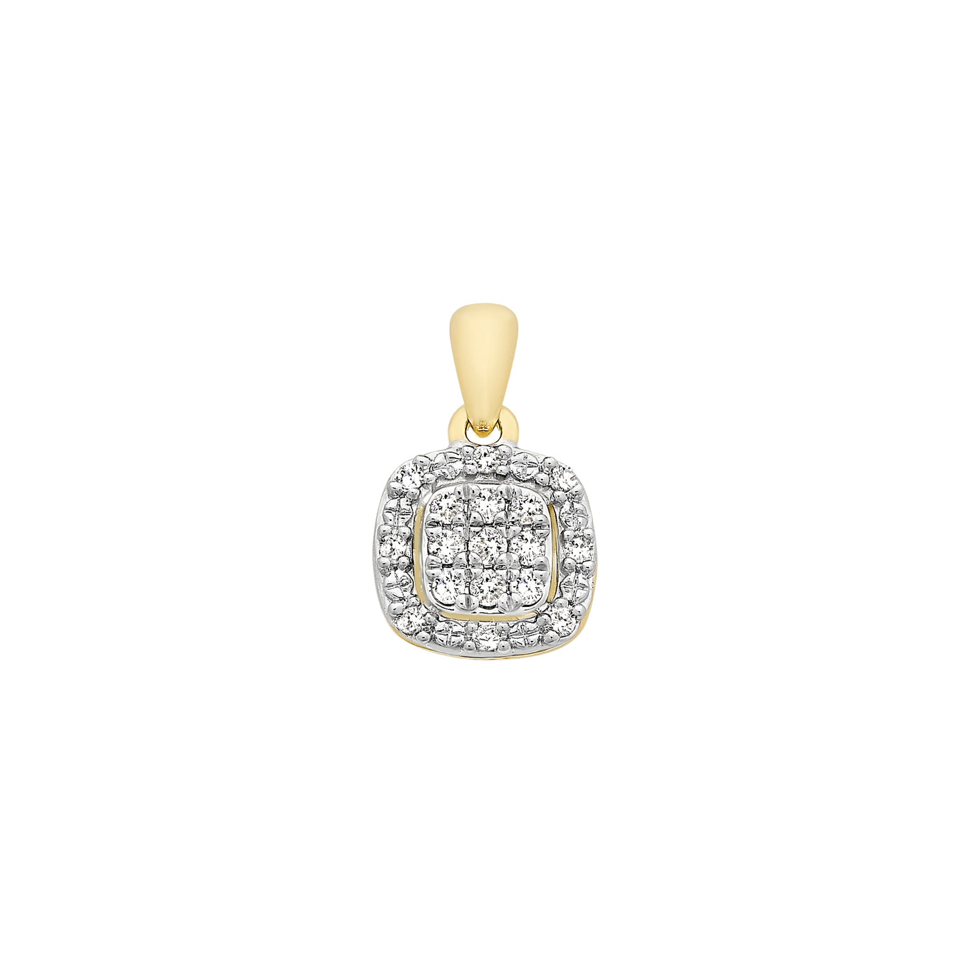 9Ct Yellow Gold Diamond Pendant