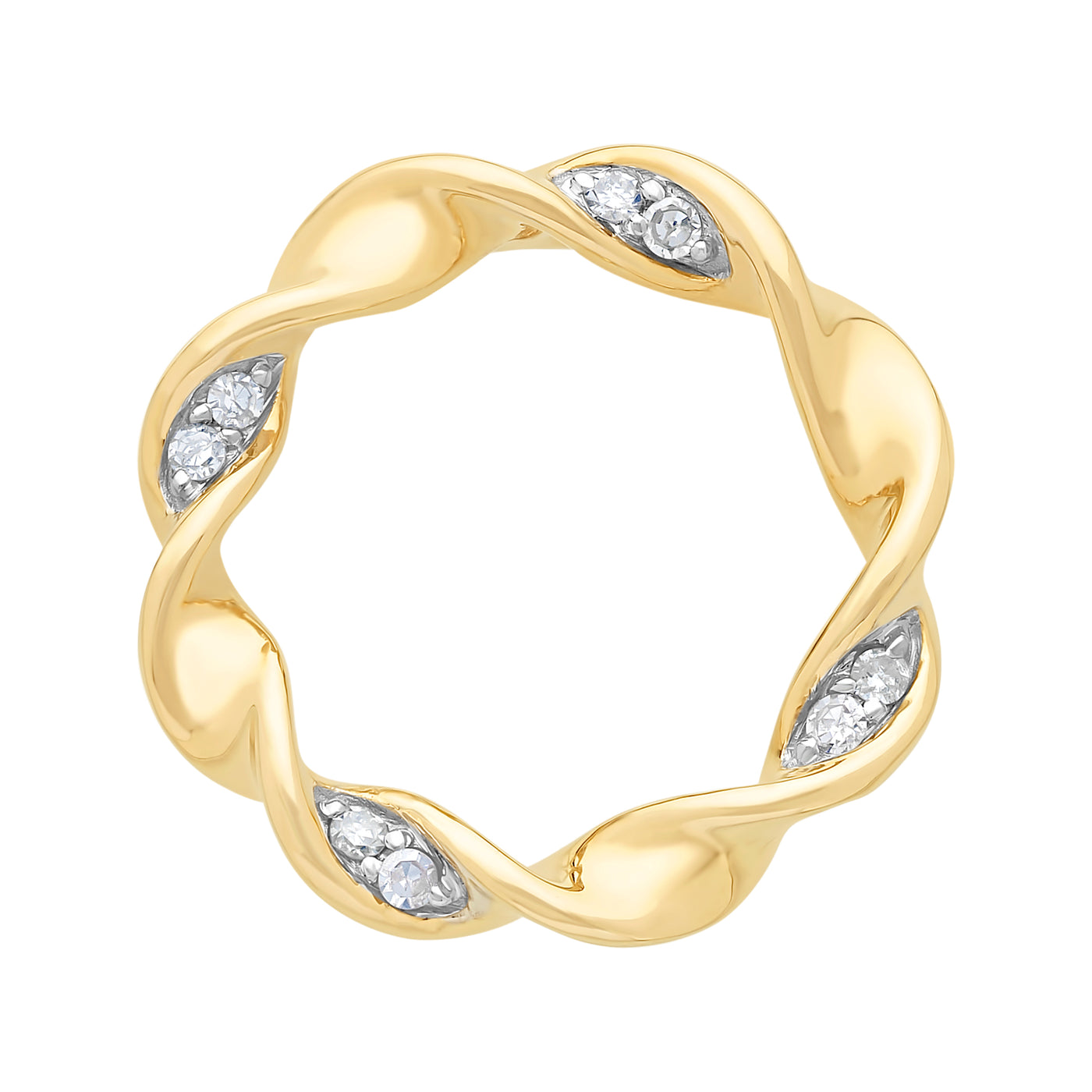 9Ct Yellow Gold Diamond 0.07ct Pendant