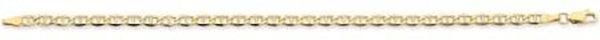 9Ct Yellow Gold Silver Filled Bracelet - 19Cm