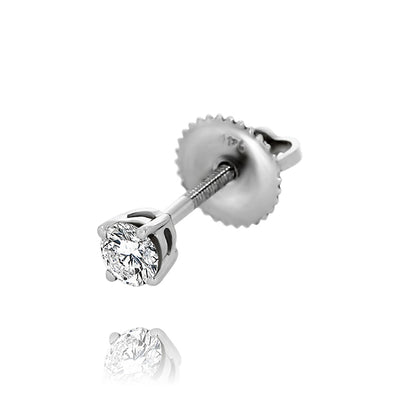 White Gold Diamond Stud Earrings