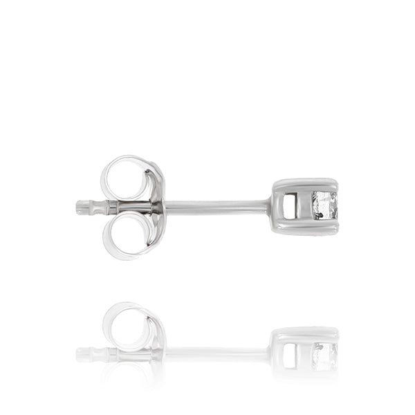 White Gold Diamond Stud Earrings