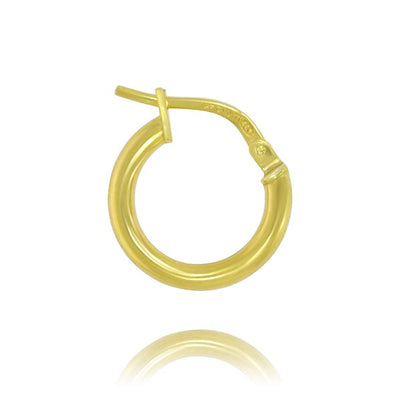 Yellow Gold Silver Filled Hoops