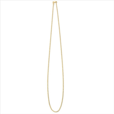 9Ct Yellow Gold Silver Filled Anchor Link Necklace - 50Cm