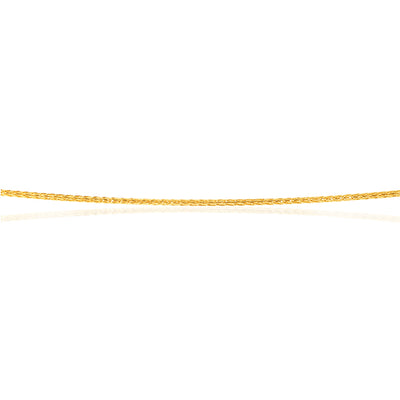 9Ct Yellow Gold Magic Wheat Chain