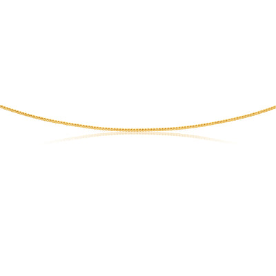 9Ct Yellow Gold Magic Wheat Chain