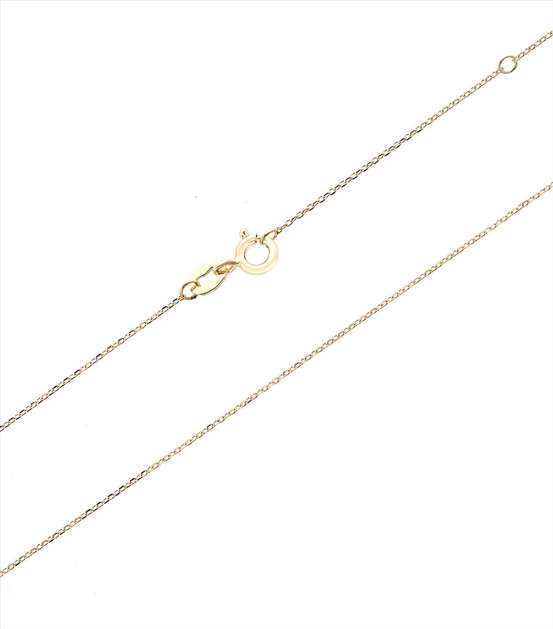 9Ct Yellow Gold Fine Cable Chain 40-45Cm