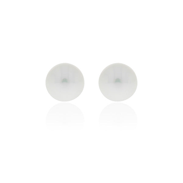 Sterling Silver Freshwater Pearl Stud Earrings - 8Mm