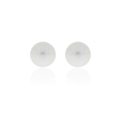 Sterling Silver Freshwater Pearl Stud Earrings - 8Mm