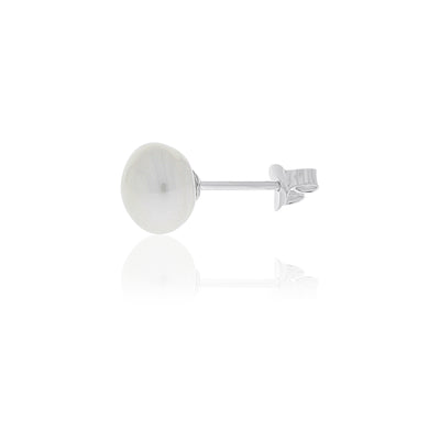 Sterling Silver Freshwater Pearl Stud Earrings - 8Mm