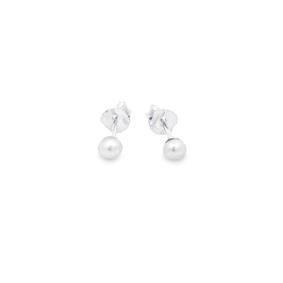 Sterling Silver 3MM Freshwater Pearl Studs