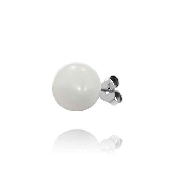 Sterling Silver Freshwater Pearl Stud Earrings - 9Mm