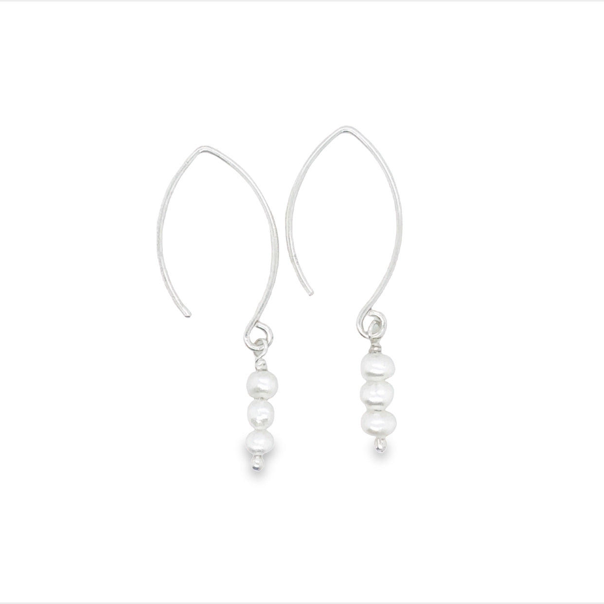 Sterling Silver Freshwater Pearl Drop Earrings