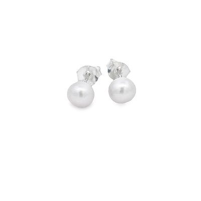 Sterling Silver 4MM Freshwater Pearl Studs