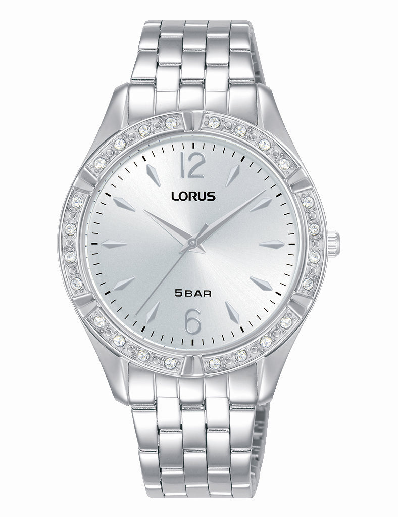 Lorus Ladies Rhinestone Dress 50M Bracelet Watch