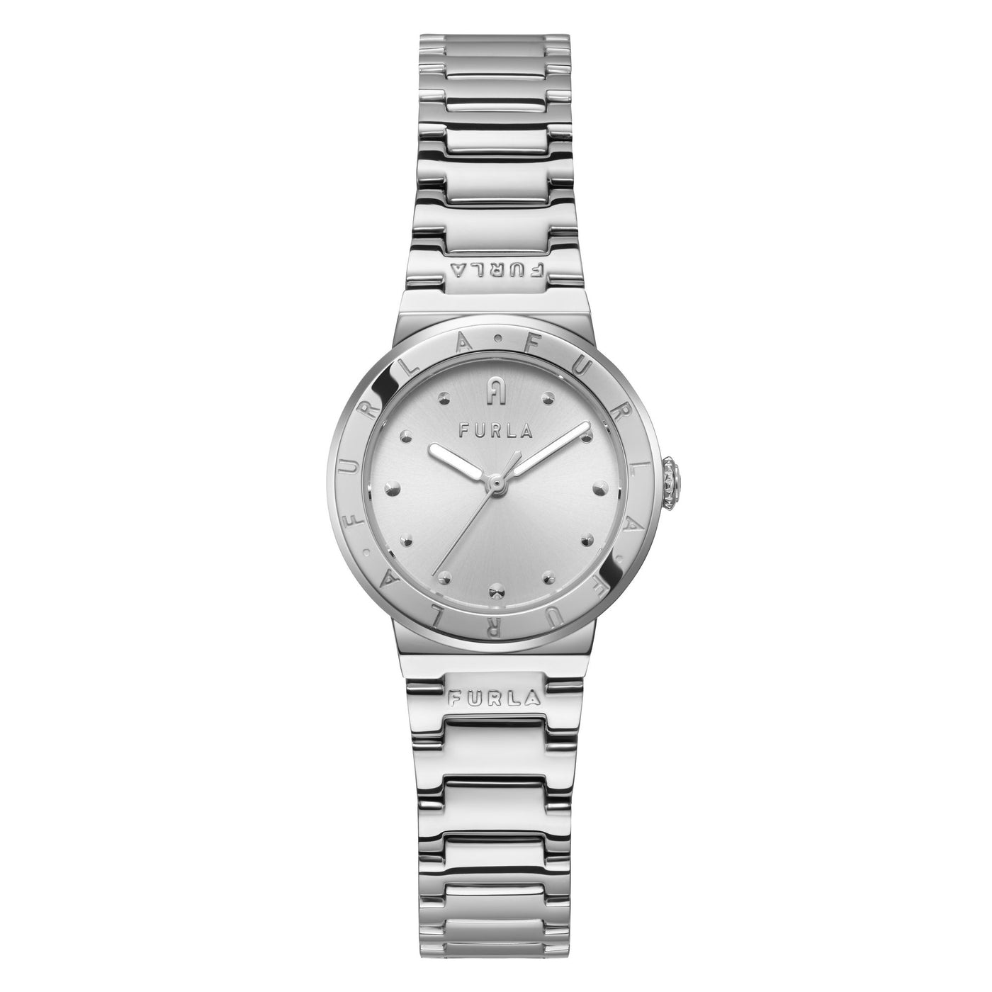 Furla Ladies Tortona Silver Bracelet Watch