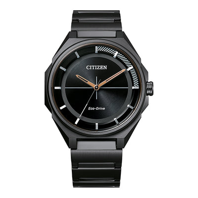 Citizen Gents Black Plated Eco Drive