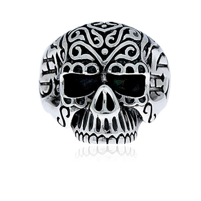 Onatah Day Of The Dead Filigree Skull Ring