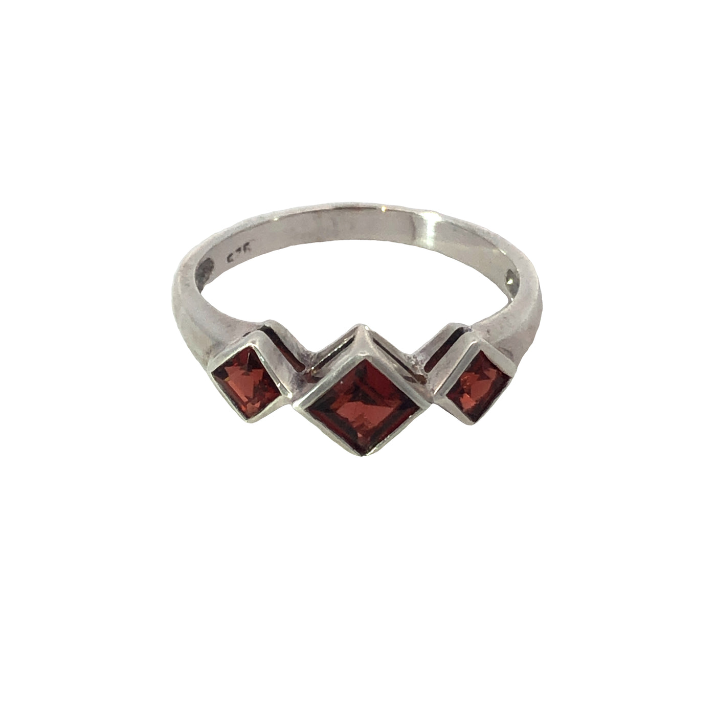 Sterling Silver Garnet Ring