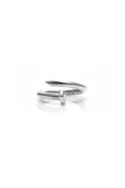 Silver Twisted Bolt Ring - Stolen Girlfriends Club