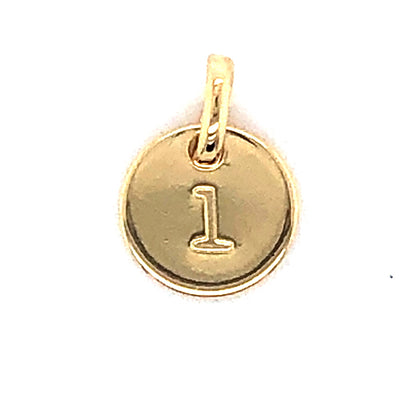 Mojo Yellow Gold Plated Initial L Charm