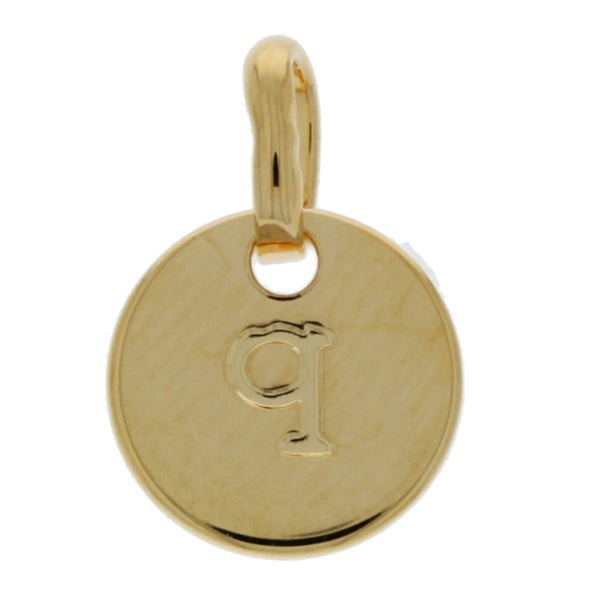 Mojo Yellow Gold Plated Initial Q Charm