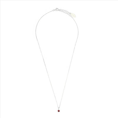 Diamonds By Georgini Natural Ruby And Diamond July Pendant Sterling Silver