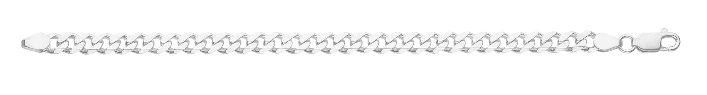 Sterling Silver Curb Bracelet 21Cm