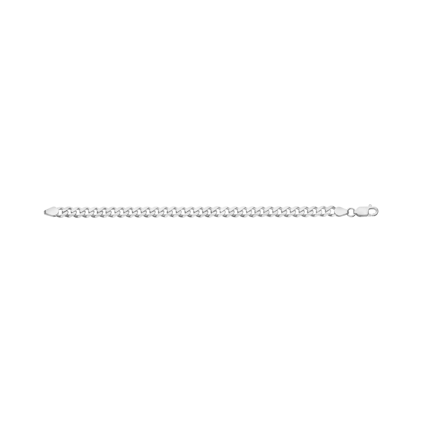 Sterling Silver Curb Bracelet 21Cm