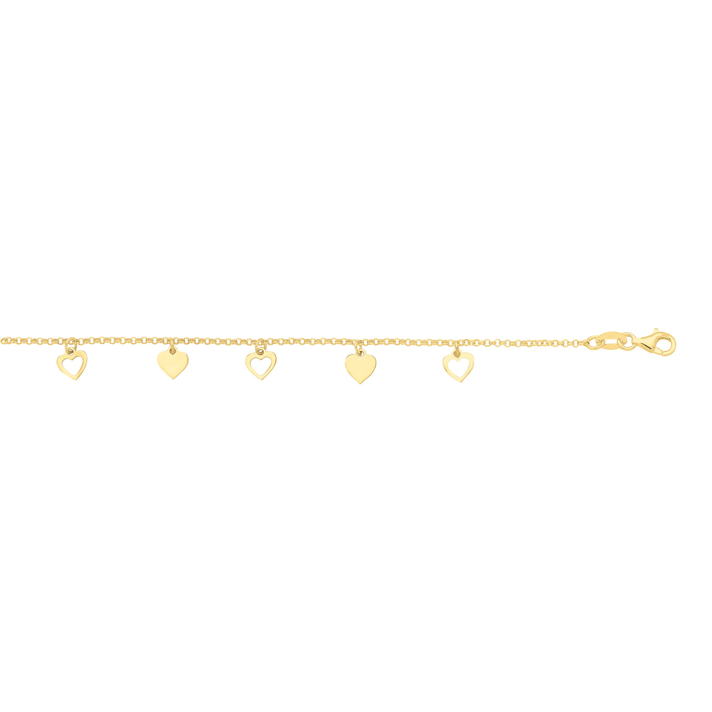 Gold-Plated Sterling Silver Bracelet 19cms